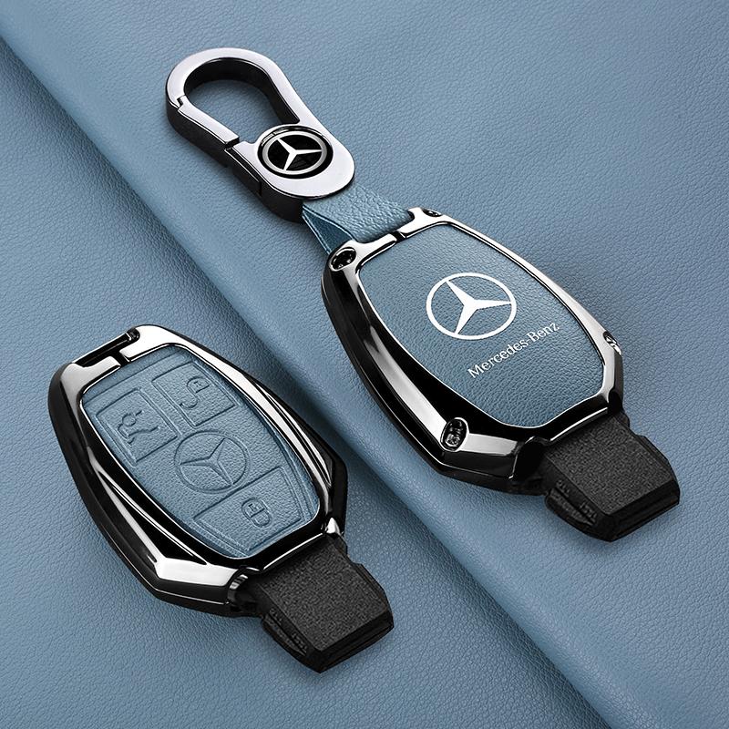 ZJH5 Car Smart Key Case Cover Metal Protect Shell Keychain For Mercedes Benz B C E S Class W204 W212 X204 W222 W246 W447 GLK GLA CLA