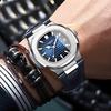 Men's Fashionable Waterproof Luminous Calendar Watch with Genuine Leather Strap