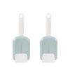 2Sets Automatic Rice Scoop Holder Stand Up Design Easy Access Non-Rice-Adhesion Kitchen Tool Set for Neat Cooking Space Green