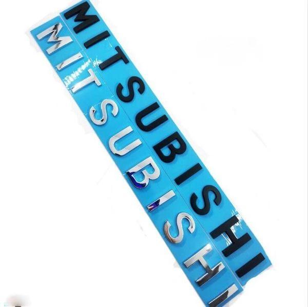 MITSUBISHI Letter Car Trunk Decorative Emblem Badge Sticker Decal Replacement