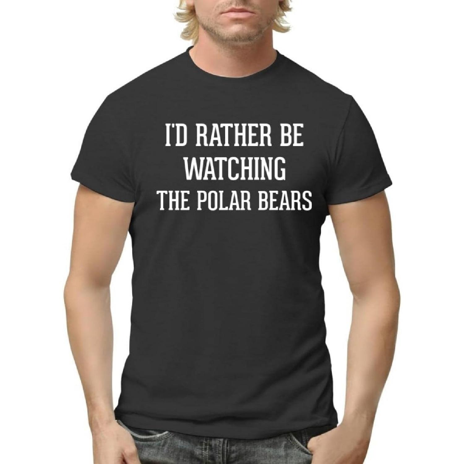 I d Rather Be Watching The Polar Bears - Men s Adult Short Sleeve T-Shirt XXXXXL разноцветный