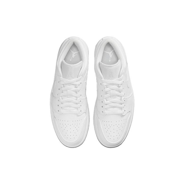 New JORDAN 1 Low Triple White 553558-136