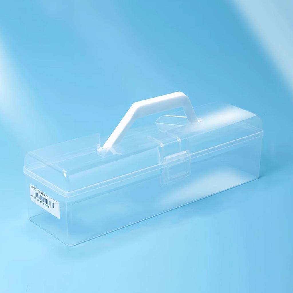 Plastic Paint Brush Holder with Handle Long Paint Brushes Container Calligraphy Brush Storage Box Drawing Tool