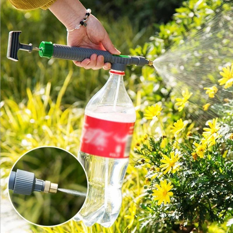 1-10PCS Manual High Pressure Air Pump Sprayer Adjustable Drink Bottle Spray Head Garden Watering Tool Sprayer Agriculture Tools