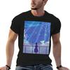 Blue Aquarium T-Shirt T Shirt for Man 100 Percent Cotton Funny T Shirts Dark Humor Man T Shirt