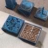 9 Pieces of Pure Copper Antique Incense Seal Set Entry Tool DIY Household Indoor Seal Incense Play Extension Incense Mold Tool