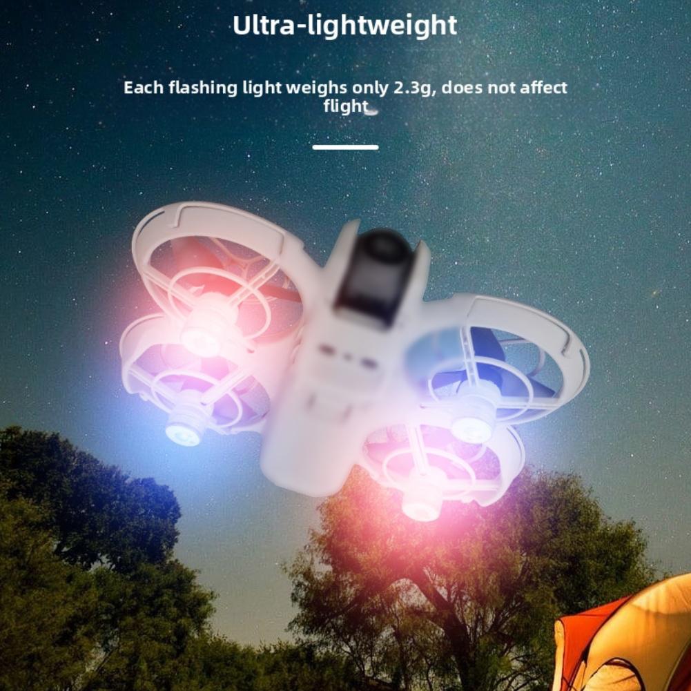2/4pcs Night Flying Signal Lamp Compact LED Flashlight Mini Flashing Light For DJI NEO2 Accessories