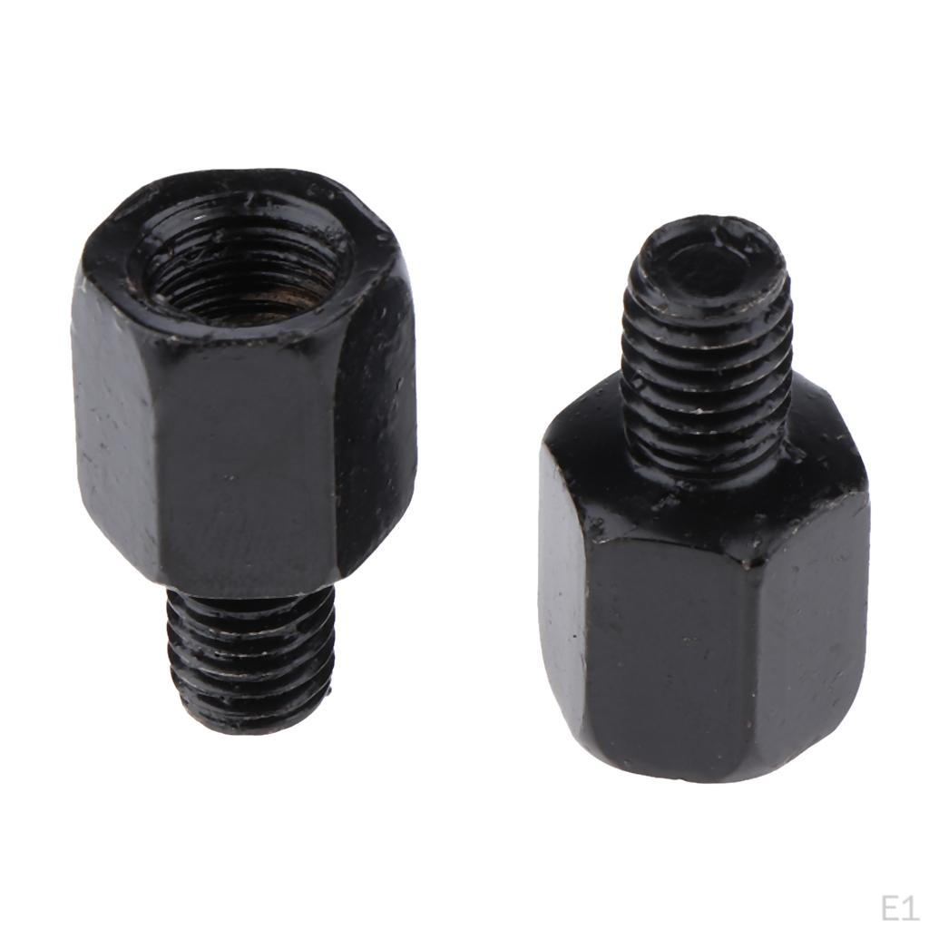 2 X LH 10mm Rh 8mm Adapter Screw Reverse Motorcycle