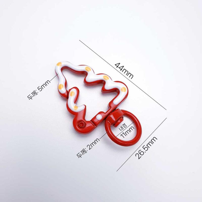 Akcesoria do breloków obrotowych choinka