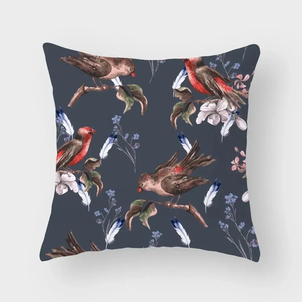 Luxuriöse Heimdeko Kissenbezug Tropischer Flamingo Kissenbezug Wohnzimmer Sofa Kissenbezug