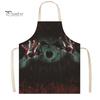 Novelty Barbecue Apron Halloween Butcher with Realistic Blood Stain, Washable Protective Work Apron, Funny Prank Gift Horror Costume Prop for Cosplay