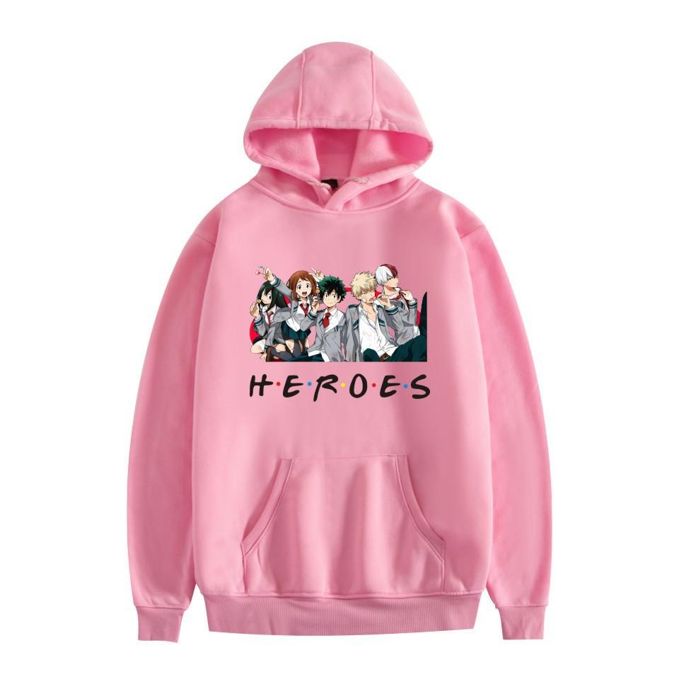 Japanese College Sweater, Hooded Pullover, Animation Print Casual Hooded Sweater For Men And Women