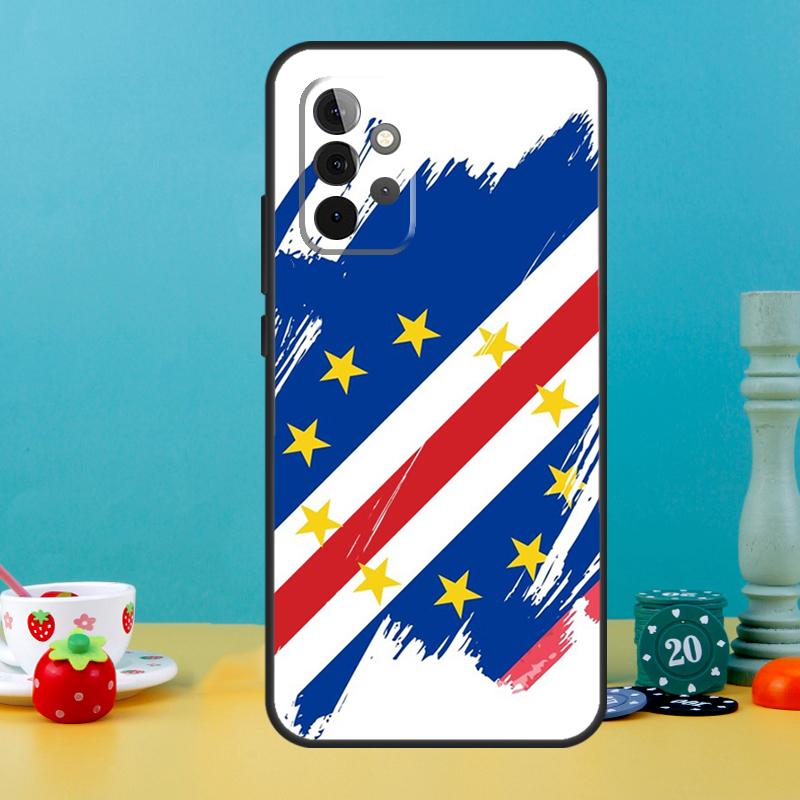 Kap Verde Flagge Wappen Hülle Für Samsung Galaxy A52 A32 A12 A14 A34 A54 A13 A33 A53 A73 A50 A70 A71 A51 Rückabdeckung