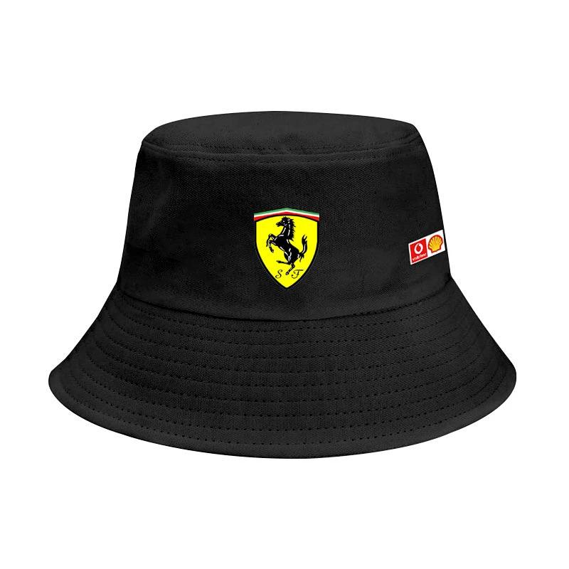 Ρούχα Ομάδας Ferrari F1 Καλοκαιρινά Casual Καπέλα Μπασίνα Ανδρικά και Γυναικεία Καπέλα Ηλίου Καπέλα Ψαρά Για Ferrari F40 SF90 Scuderia Ferrari