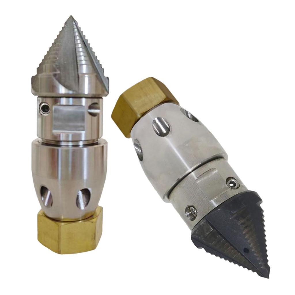 Sewer Jetter Nozzle Multifunctional Efficient Water Mouse Cleaning Tool for Garden Pipe Unclogging Sewer Window Power Washer