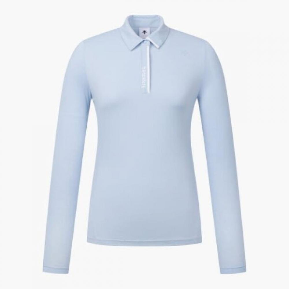 

DeScent Golf DeScent Golf DeScent Golfwear Kqf Dp22wftl43 Lblg Женская футболка с длинным рукавом и крутым воротником 80