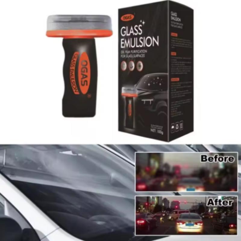 Glass Oil Film Cleaning Brush Windshield Oil Film Coating Cleaning Paste Automobile Foam Cleaner Without Damaging Glass