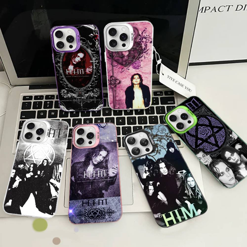 Band His Infernal Majesty Phone Case For IPhone 17 16 15 14 11 12 13 Pro Max Pro Plus Colored Silver Cover
