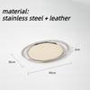 Luxury Stainless Steel Tray Circular Arc Fruit Plate Dessert Storage Trays Modern Home Decorative Trays Kitchen Organization