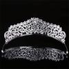 Baroque Rhinestone Tiara Zinc Zinc Alloy Crown Hair Accessory Exquisite Princess Crown  Girls