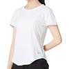 Under Armour Solid Crew Neck Short Sleeve T-Shirt Women Tops White 1373399-100