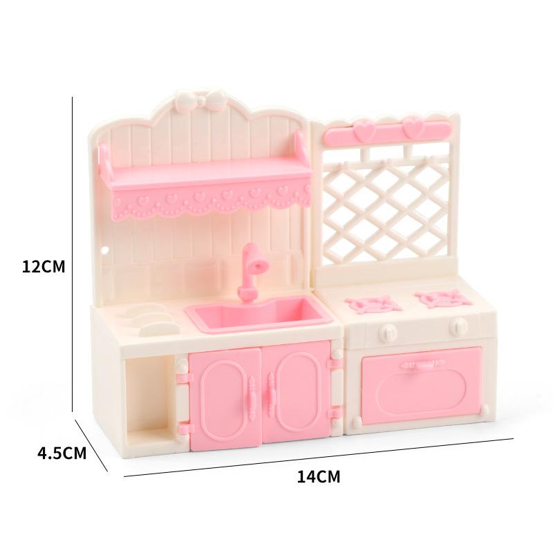 1/12 Domeček pro panenky Simulace kuchyňské vitríny Model Domeček pro panenky Miniaturní kuchyňský nábytek Dekorace Hračky na hraní na předstírání