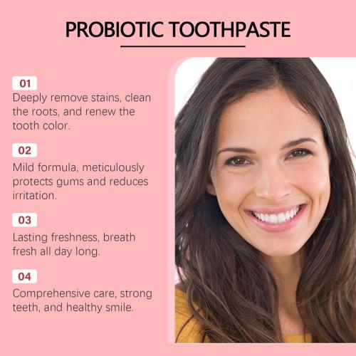 SP-10 Probiotic Whitening Toothpaste, Gum Repair Toothpaste with Probiotics and Fresh Breath, Thorough Daily Cleaning, Powerful Teeth Protection, Stai