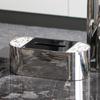 Leichte Luxus-Taschentuchbox aus geflecktem Fell, Metall, Dekoration für Hotel, Restaurant, Küche, Taschentuchbox, Dekoration, Modellraumdekoration