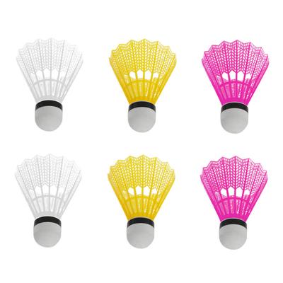 Gemini/_mall/® Badminton Shuttlecocks Yellow 6Pcs Nylon Shuttlecocks Indoor Outdoor Sports Exercise Badminton Balls with Great Durability