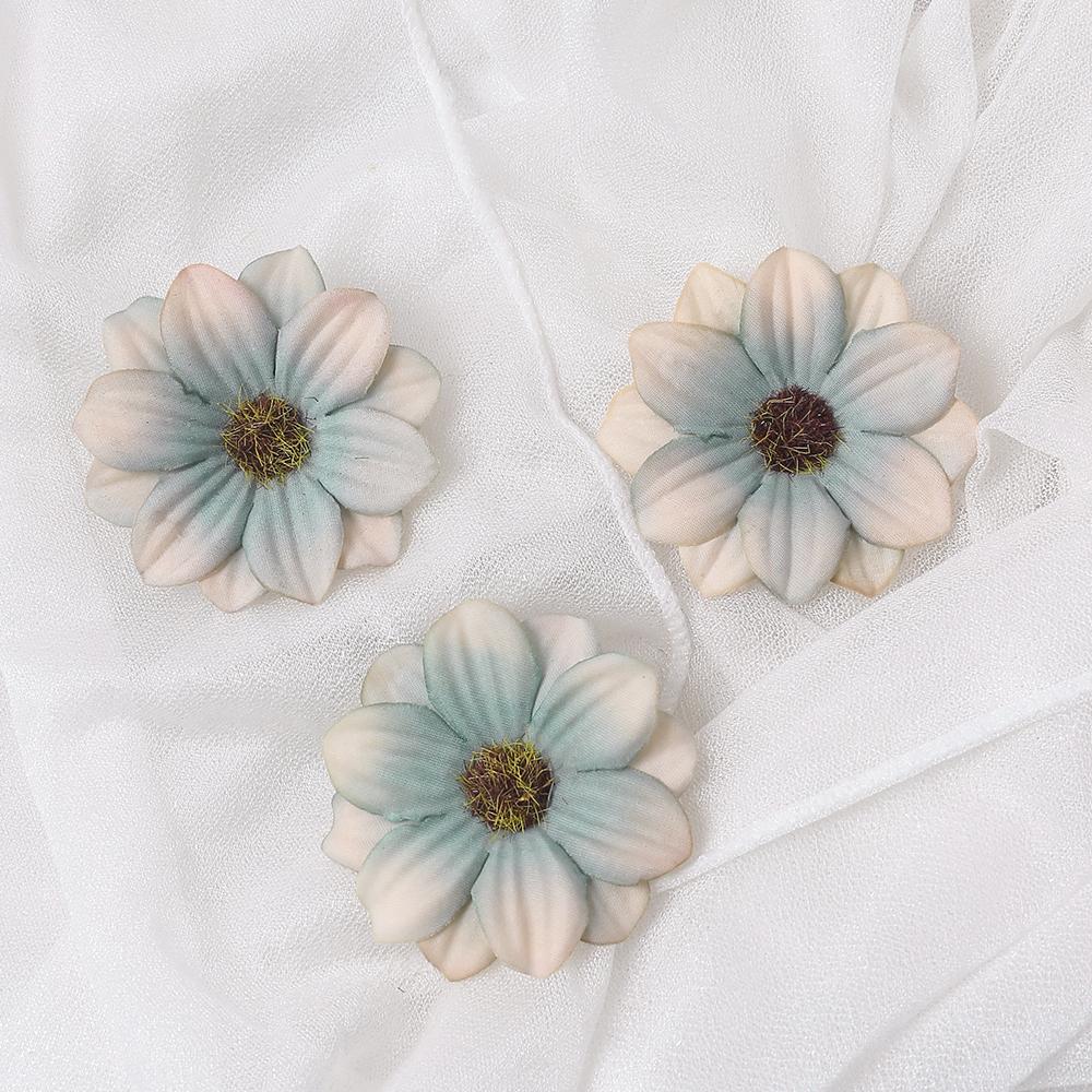 10/20 Stück Künstliche Doppelschichtige Sonnenseide Simulationsblumen Wohnzimmer Küchendekoration Zimmer Hochzeitsdeko DIY-Zubehör