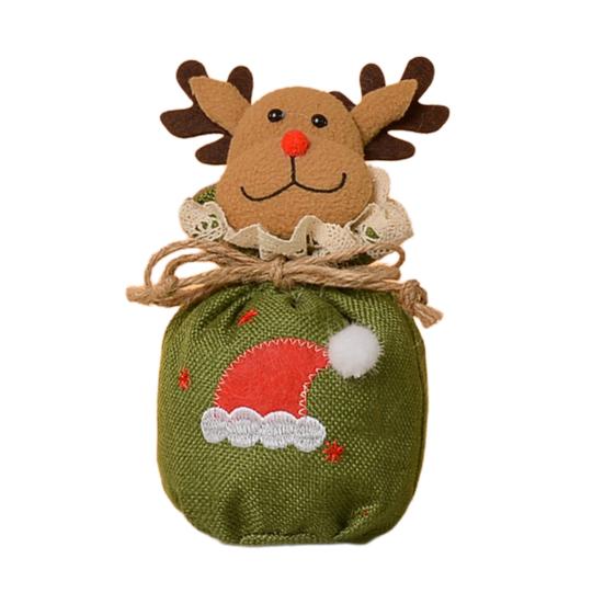 Christmas Candy Bag Reusable Christmas Treat Bag for Goodies Fruits Holiday Gift Storage Bags