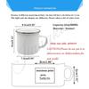 Merci Aesh French Printed Mug Creative Coffee Cups Drinks Enamel Cup Outdoor Camping Handle Drinkware Thanks Gifts for Teacher