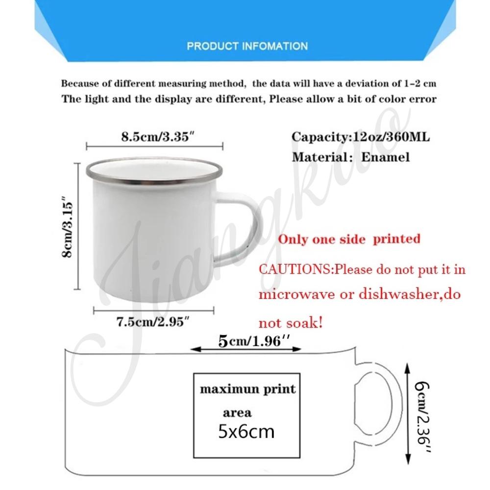 Merci Aesh French Printed Mug Creative Coffee Cups Drinks Enamel Cup Outdoor Camping Handle Drinkware Thanks Gifts for Teacher