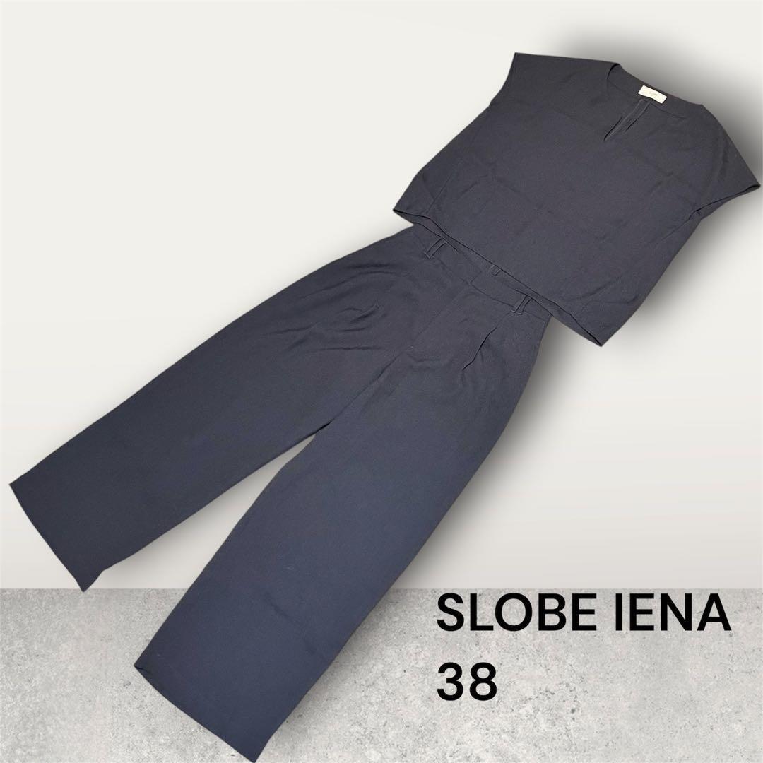 SLOBE IENA Setup Size 38 Navy Sleeveless Wide