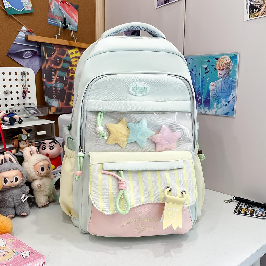 Junior high school student schoolbag girl Korean version cute campus high school student backpack versatile large capacity student class backpack