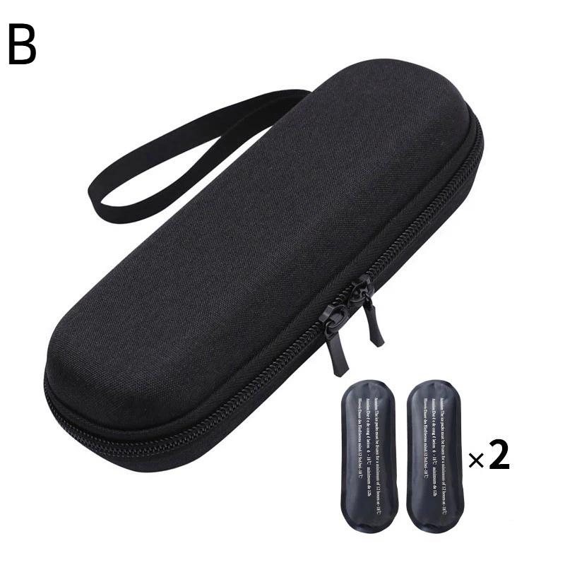 Insulin Medication Travel Cooler with Two Ice Packs for Safe and Efficient Temperature Maintenance