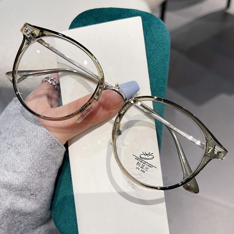 Material Eyeglass Frame Men Women Blue Light Blocking Women'S Glasses Frame Round Shape Women’S Eyewear Frames