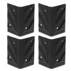 1/4Pcs Black Speaker Corners Plastic Corner Guards  Guitar Amplifier Stage Cabinets Accessories