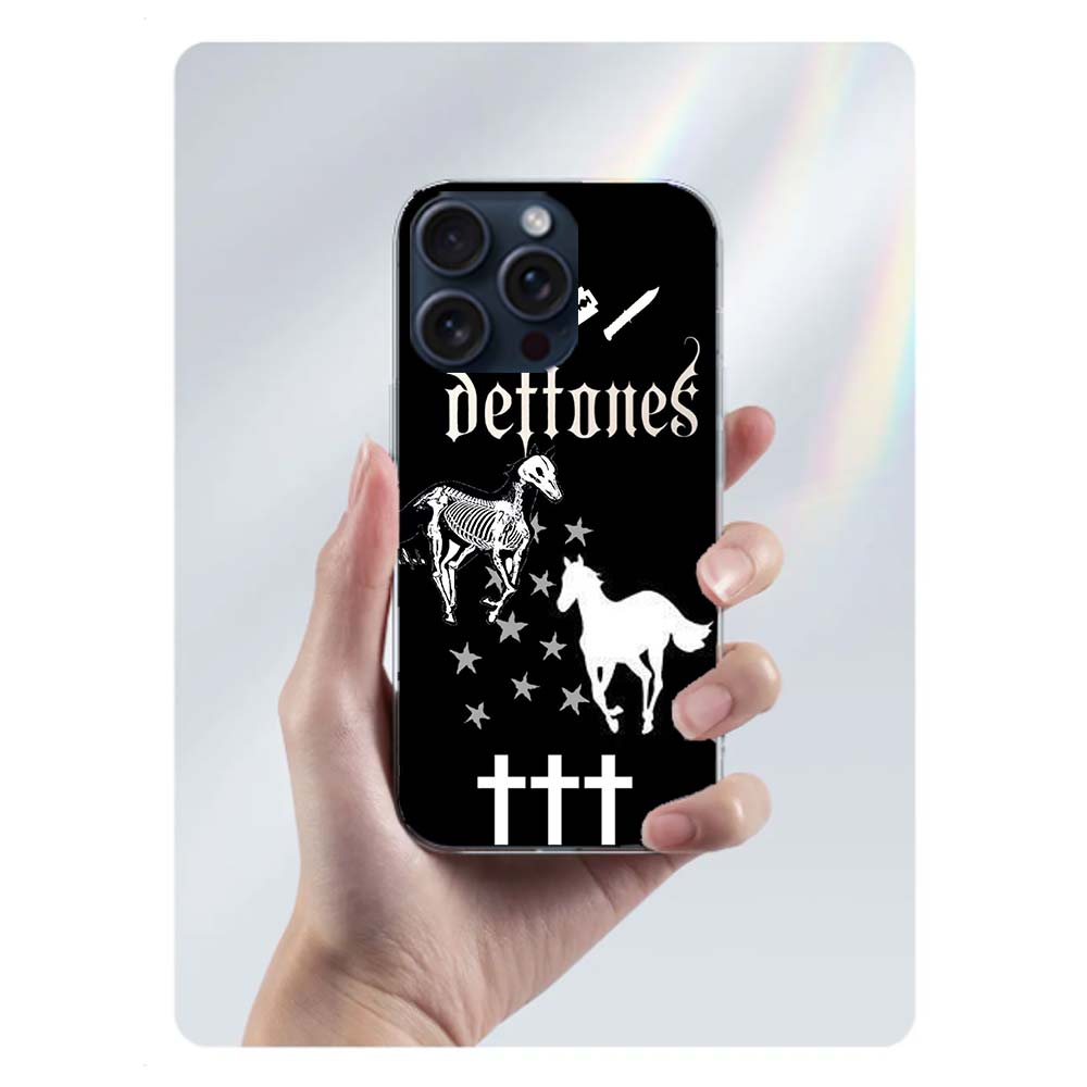 Band D-Deftones Clear Phone Case For Iphone 17 Air 16 Pro Max 15 Pro 14 Plus 17E 16E 11 13 12 Mini Cover Cases Fundas Cell TPU C