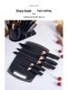 19-Piece Wooden Handle Silicone Kitchen Utensil Set with Spatulas, Spoons, Storage Bucket, and Knife Set