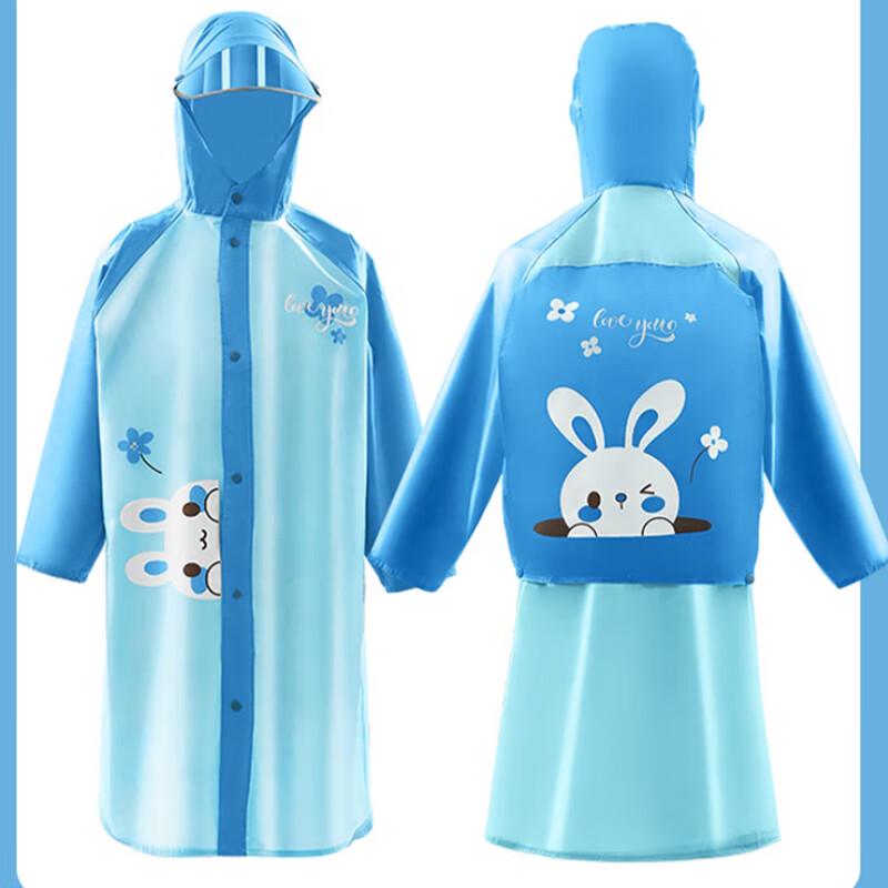 Heaven Parasol Kids  Backpack Rain Poncho with Detachable Hood