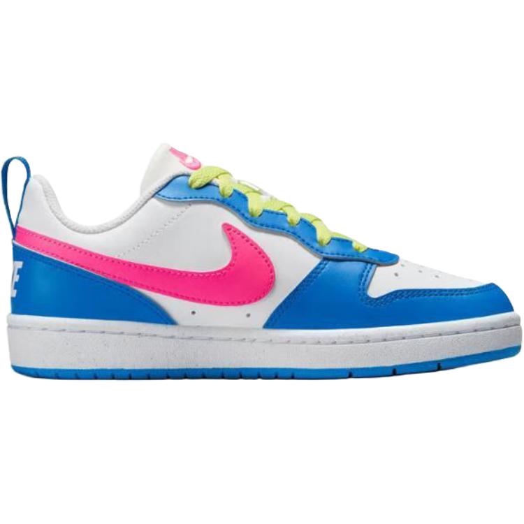 Nike Court Borough Low Recraft GS Photo Blue Hyper Pink Kids Sneakers White Light-Lemon-Twist IH0644-161