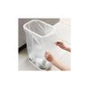 Yamazaki Jitsugyo Trash Can Sorting Garbage Bag Holder Easy To Take Out Garbage Bags Luce (Color 1: White, Color 2: Black)