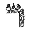 Christmas Gnome Door Frame Decoration Iron Faceless Dwarf Door Corner Sign Hollow Elf Front