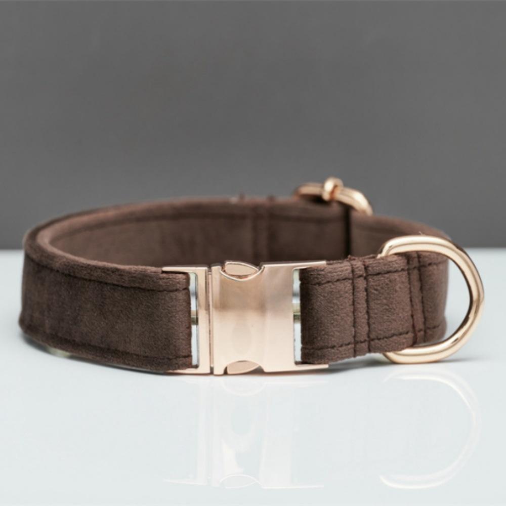 Hot Sell Item Dog Collar Deer Antler Leather Collar Dog Leash (as the picture,Xs)