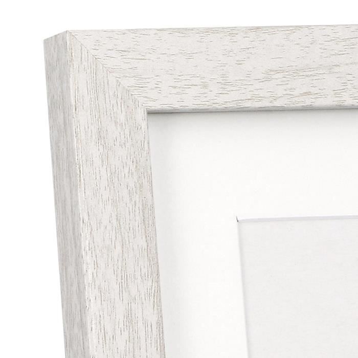 Cadre Photo - Deknudt - S66k - MDF - A3 - Passe-partout A4 - Blanc
