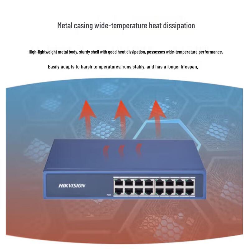 Hikvision 16-Port Fast Ethernet Unmanaged Non-POE Switch