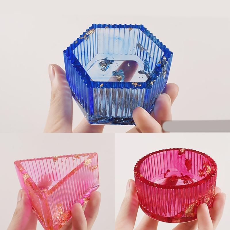 DIY Crystal Epoxy Resin Jar Mold Storage Box Tank Silicone Molds for DIY Jewelry Making Candy Box Container Casting Tool