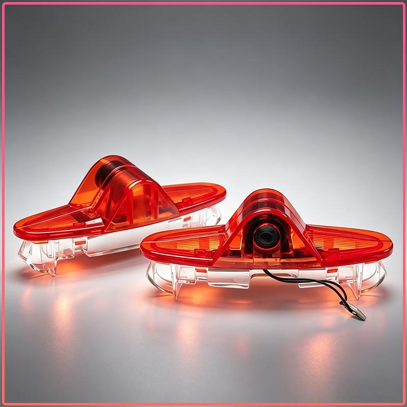 2 Pezzi Luci di Benvenuto per Portiera Auto Proiettore Logo LED Luci Ombra Fantasma Styling Per Renault Dacia Koleos Clio Laguna 2 Megane 2 3 Duster Logan Captur