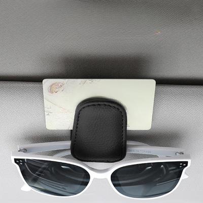 Araba Güneşliği Klipsi Gözlük Kart Kılıfı Oto Güneş Gözlüğü Güneşlik Gözlük Tutucu Güneş Gözlüğü Braketi Tutucu Pu Gözlük Desteği